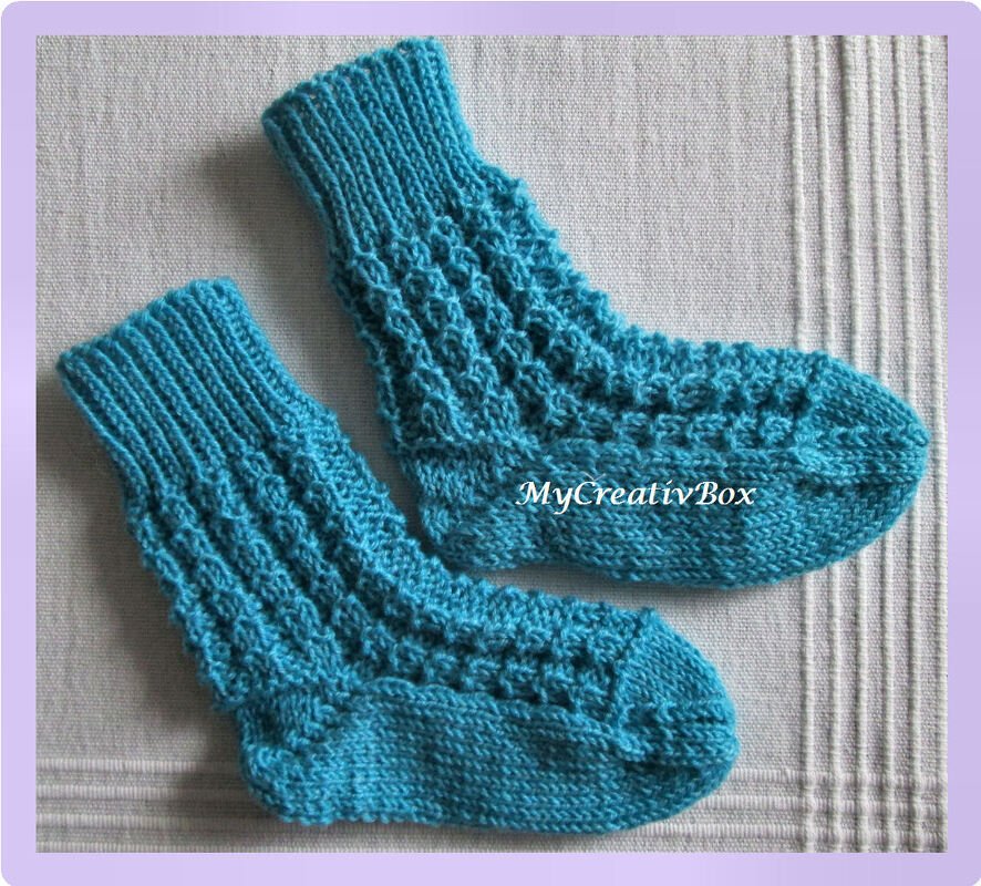 Babysockenmuster "Eiszeit" - Pdf - Gr.: 15-23