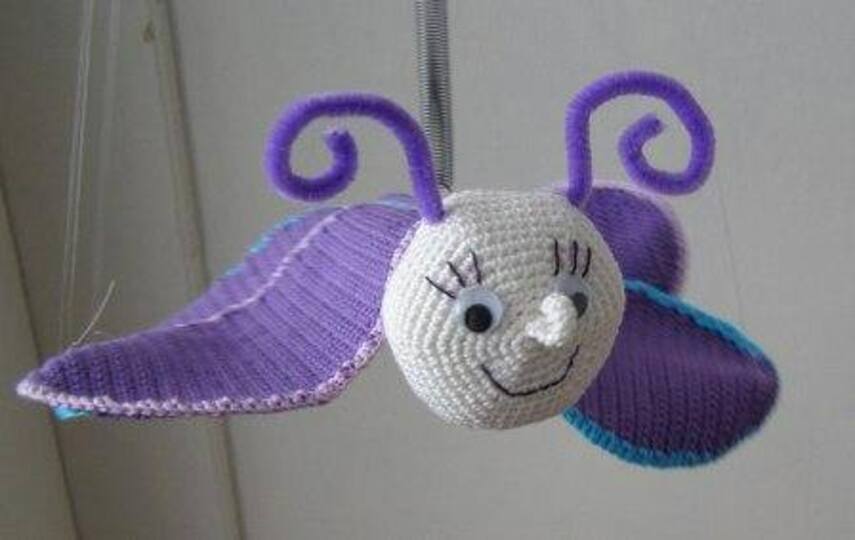 Amigurumi PDF Häkelanleitung Schmetterling Falter Deko