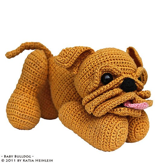 Baby Bulldog PDF Häkelanleitung Bulldogge EB E-Book häkeln