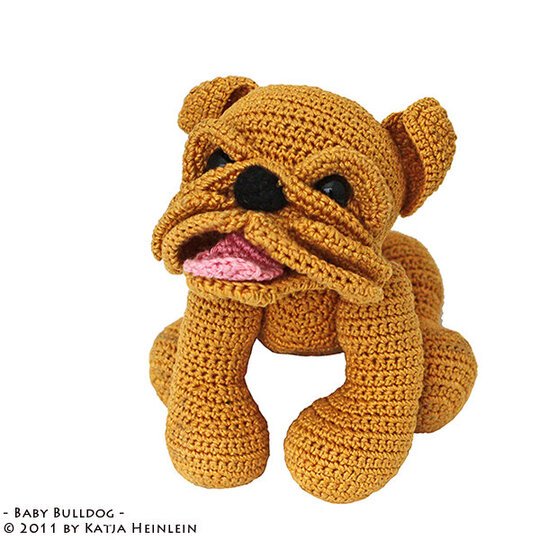 Baby Bulldog PDF Häkelanleitung Bulldogge EB E-Book häkeln