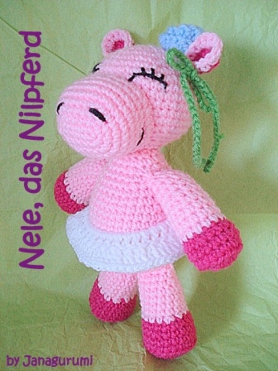 Nilpferd Nele Häkelanleitung