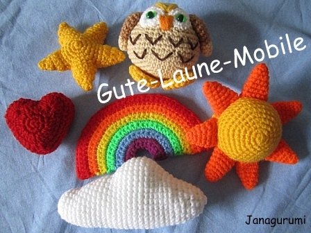 Gute-Laune-Mobile Häkelanleitung