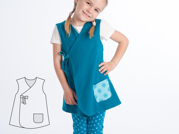 Dress and Jacket Sewing Pattern for Girls - Reversible with 3 Unique Models