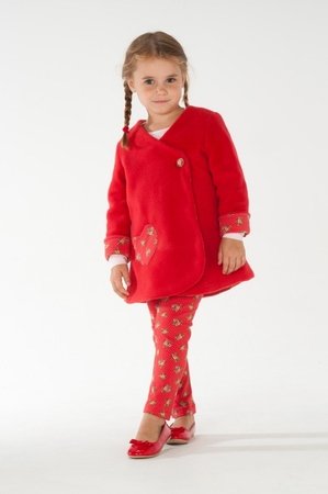 Dress/jacke sewing pattern for girls, reversible in three different models