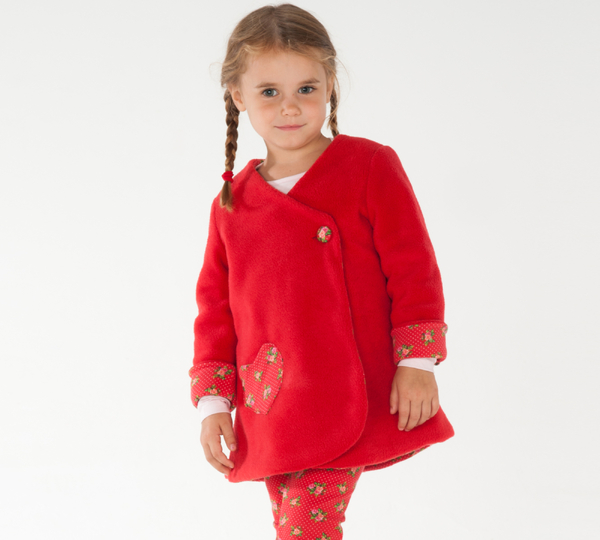 Girls Wrap Dress MARIE – Tunic Jacket PDF Pattern 2y/3y-8y/9y