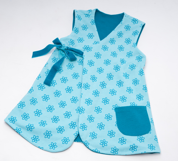 Mädchen Wickelkleid MARIE – Tunika Jacke Datei 92/98–128/134