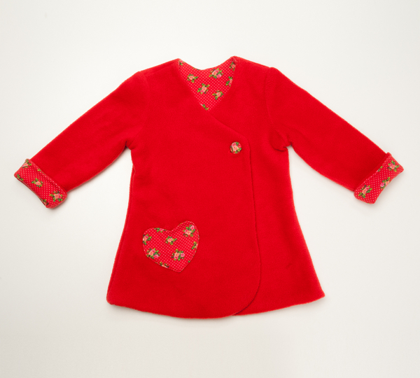 Mädchen Wickelkleid MARIE – Tunika Jacke Datei 92/98–128/134