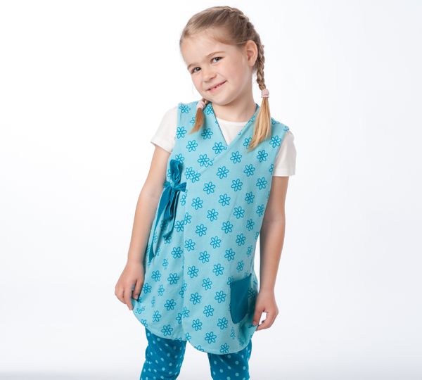 Mädchen Wickelkleid MARIE – Tunika Jacke Datei 92/98–128/134