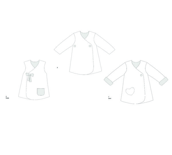 MARIE Wrap Dress, Tunic & Wrap Jacket – Sewing Pattern & Photo Tutorial