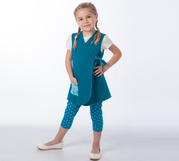 Schnittmuster Wickelkleid-Set MARIE Anleitung Datei 92/98–128/134