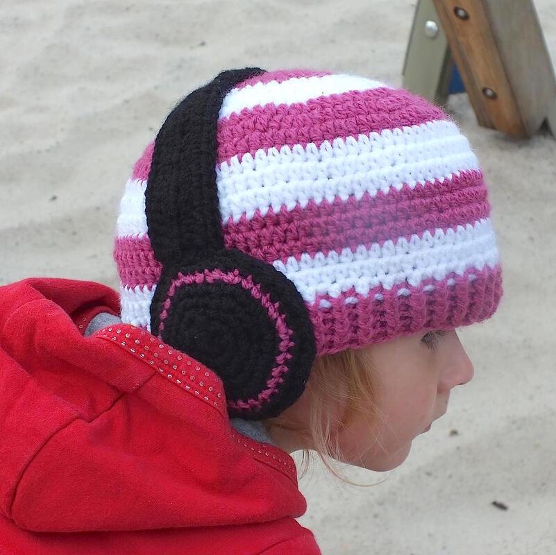 Häkelanleitung "Headhphones" Ku 36-59 Beanie oder Mütze - Bild 2