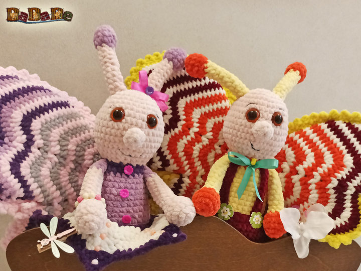 Schmetterling Friedl & Frieda Falter, Häkelanleitung