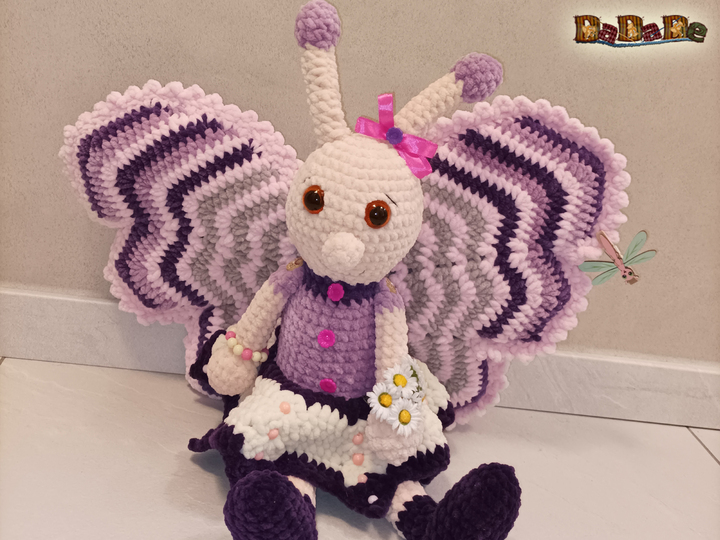 Schmetterling Friedl & Frieda Falter, Häkelanleitung