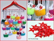 Häkelanleitung: Bunter Weihnachtskalender