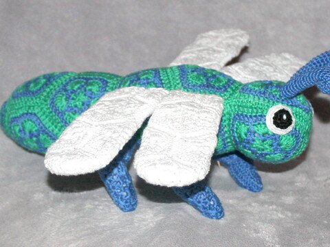 Häkelanleitung Libelle aus African Flowers