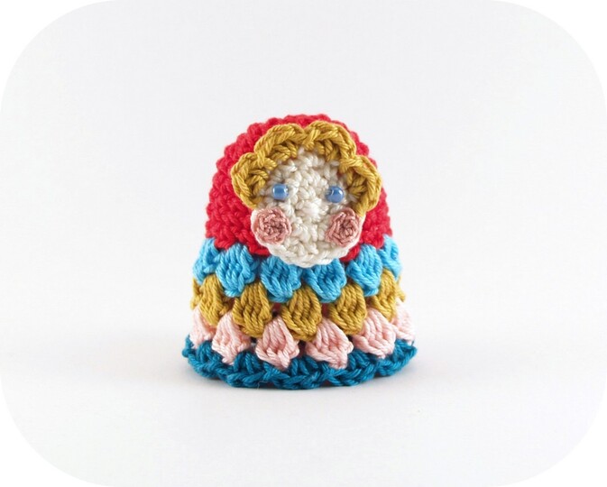 Häkelanleitung Eierwärmer "Matrjoschka"