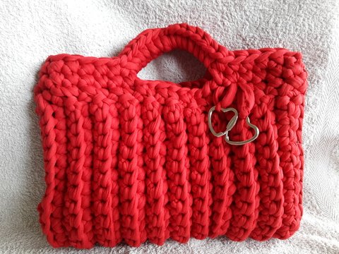 Zpaghetti Tasche gehäkelt // Textilgarn | Kostenlose Häkelanleitung