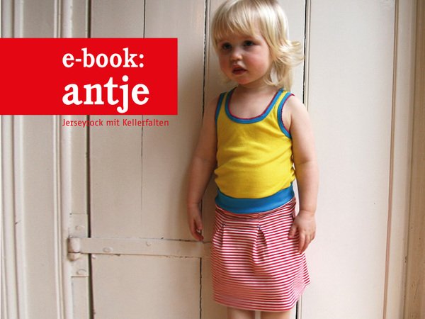Antje - Jerseyrock mit Kellerfalten - für Mädchen