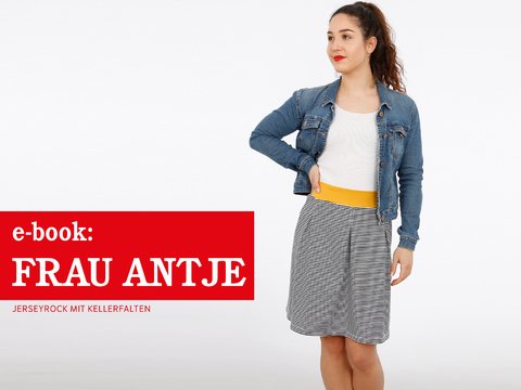 FrauAntje - Jerseyrock mit Kellerfalten für Damen