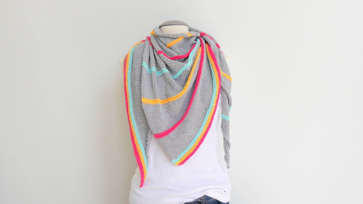 Knitting Pattern - Triangle STRIPES II - No.118E - Image 2