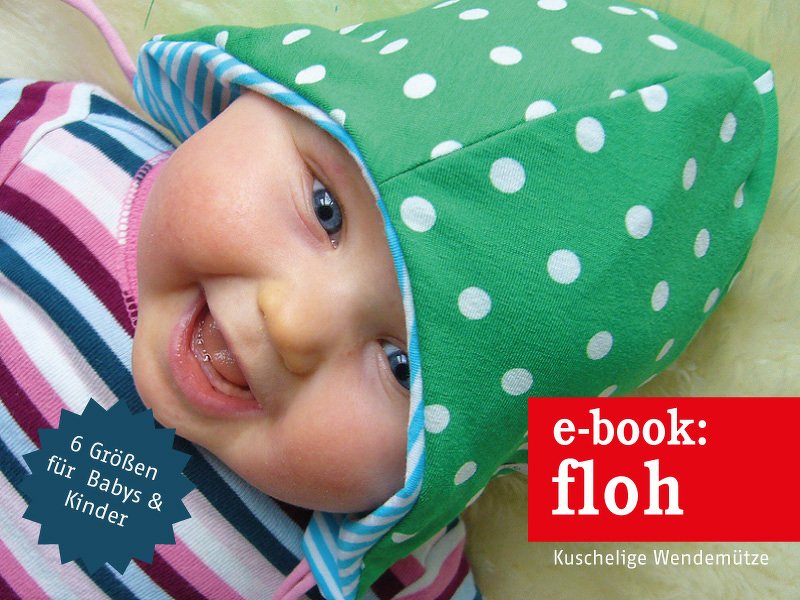 Floh - kuschelige Wendemütze mit Stern - Kopfumfang 32-54 cm - Bild 3