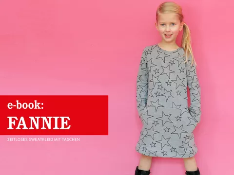 Fannie - Sweatkleid für Mädchen 86-152