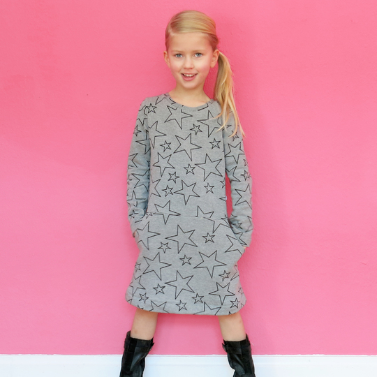 Fannie - Sweatkleid für Mädchen 86-152