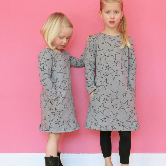 Fannie - Sweatkleid für Mädchen 86-152