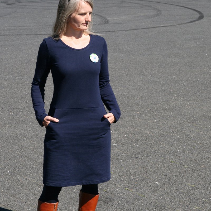 FrauFannie - Sweatkleid mit Taschen XS-XL