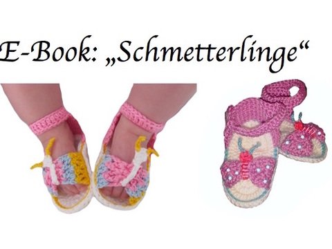 E-Book Gr. 14-18 Sandalen "Schmetterlinge"