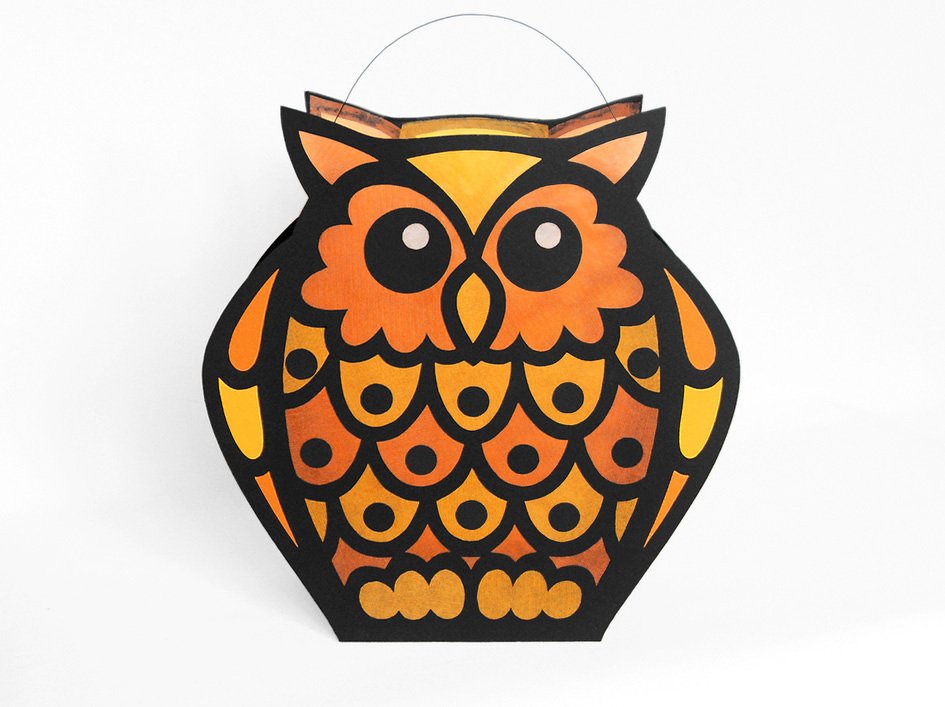 St. Martin-Laterne – Eule – Bastelvorlagen mit Anleitung - Bild 3