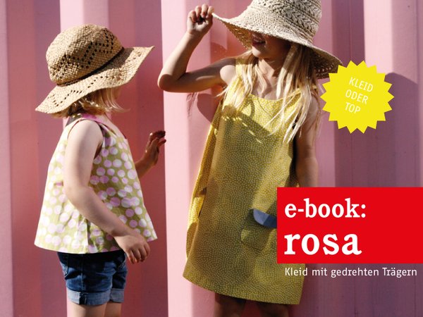 Rosa - Sommerkleid und Top mit gedrehten Trägern 86-152