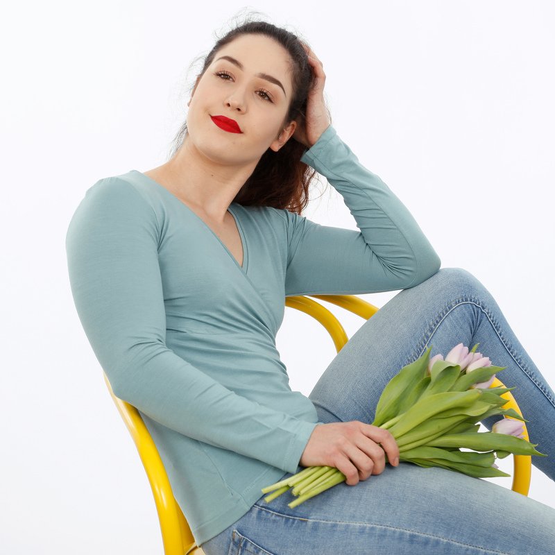 FrauLiese - Langarmshirt in Wickeloptik XS-XXL - Bild 3