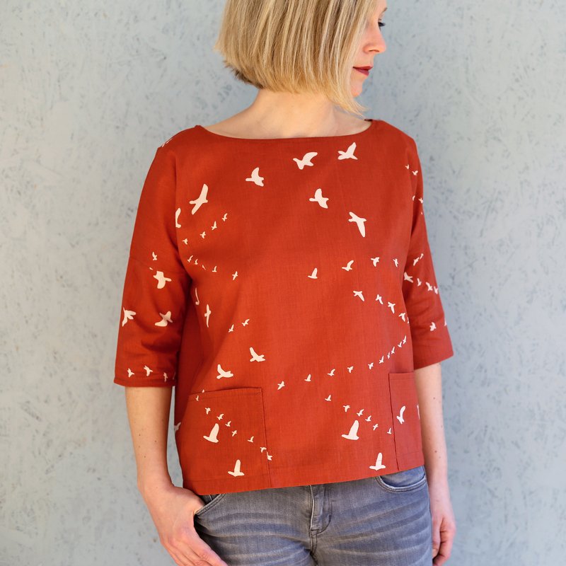 FrauAiko - lässige Bluse 3/4-Arm und großen Taschen XXS-L - Bild 8