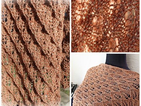 Flammenstola, Lace-Anleitung, Strickanleitung, Lacemuster
