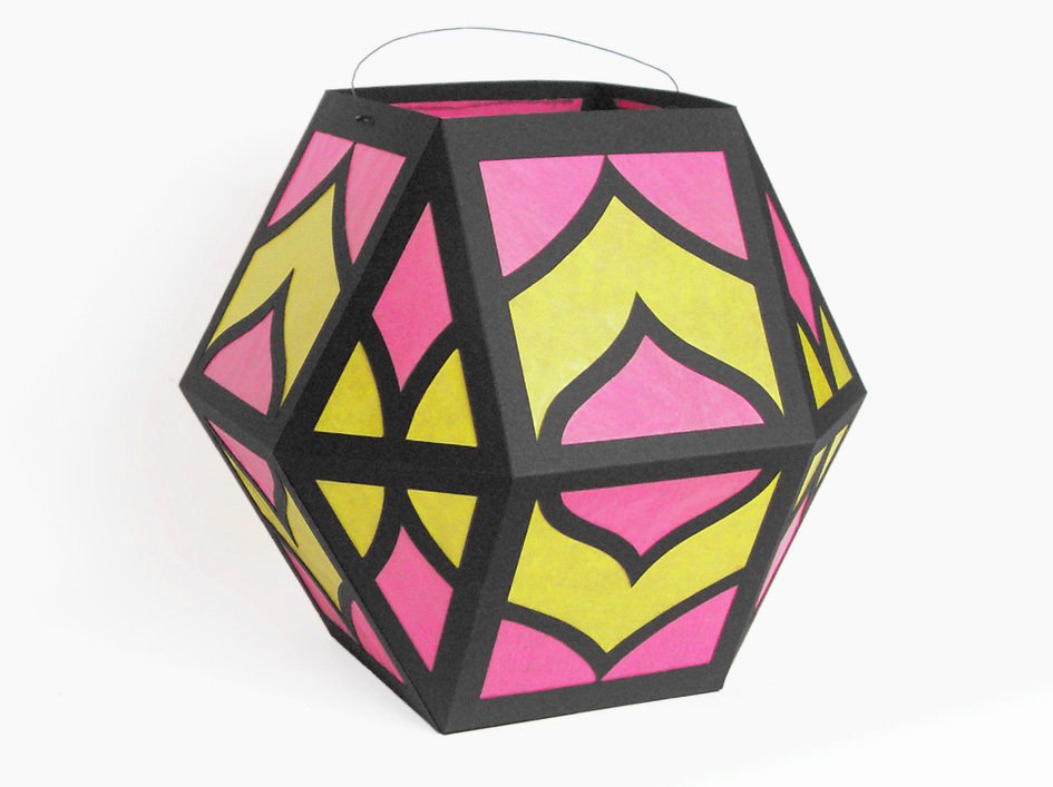 St. Martin-Laterne mit Bogenmotiv – Bastelvorlagen und Anleitung