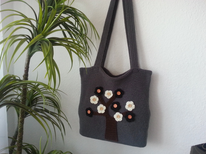 21 Häkelanleitung Strandtasche Shoppertasche Flowers pdf Anleitung