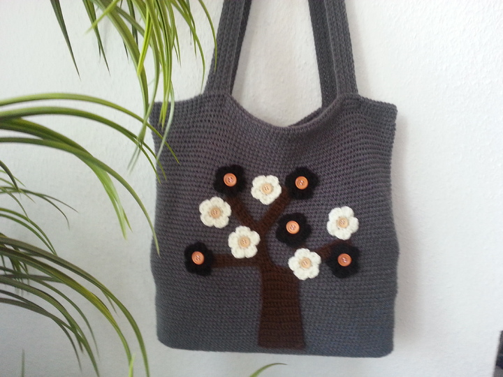 21 Häkelanleitung Strandtasche Shoppertasche Flowers pdf Anleitung