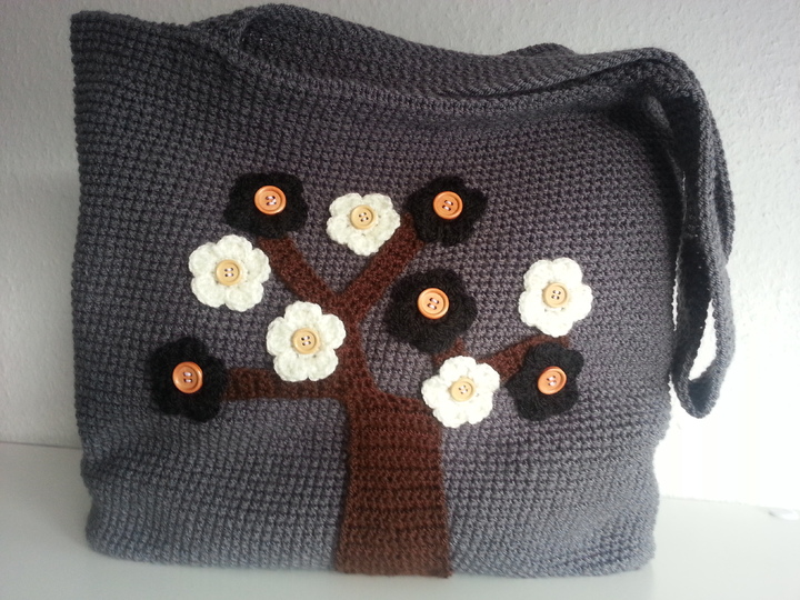 21 Häkelanleitung Strandtasche Shoppertasche Flowers pdf Anleitung