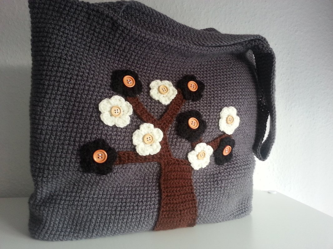 21 Häkelanleitung Strandtasche Shoppertasche Flowers pdf Anleitung - Bild 2