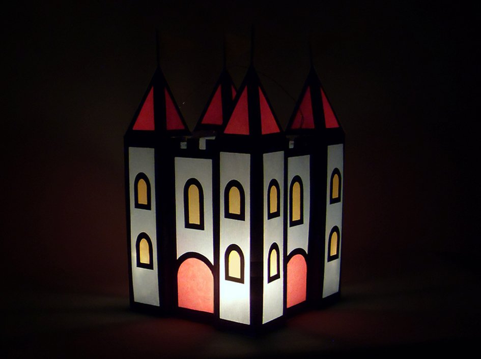 St. Martin-Laterne – Ritterburg – Bastelvorlagen mit Anleitung - Bild 2