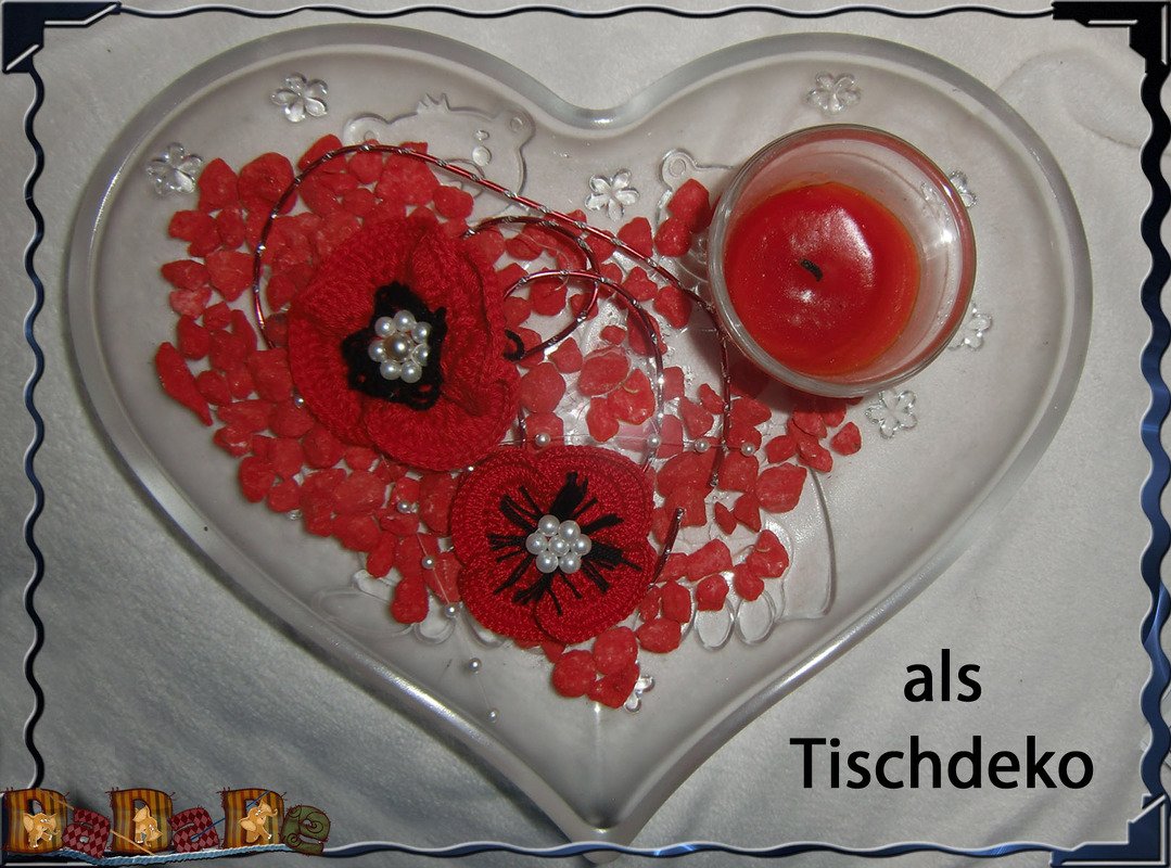 Mohnblume kostenlos häkeln, ein Dekoration-Genie - Bild 4