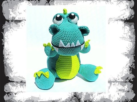 Dudley der Dinosaurier XXL (PDF Anleitung)