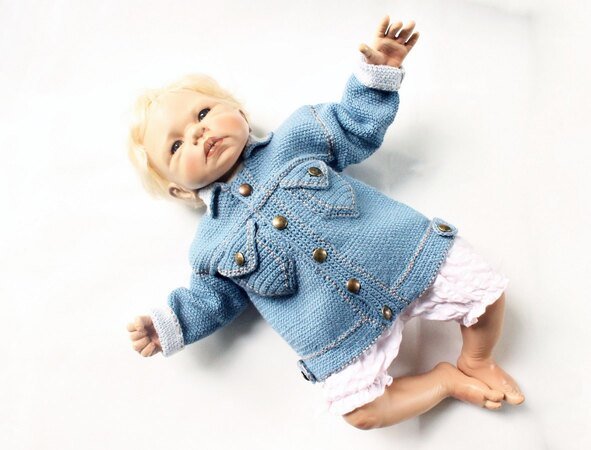 Baby & Kinderjacke "Jeans", Gr. 50-104