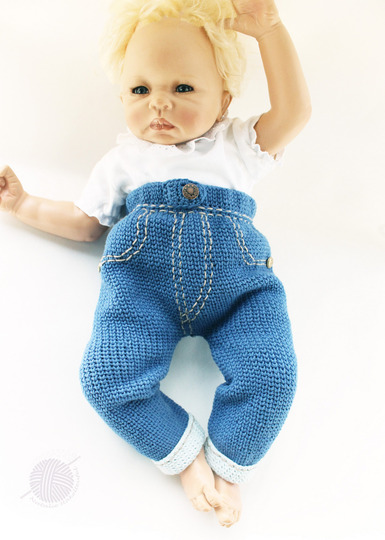 2 PDFs-set: children's jacket & trousers "Jeans" (0 m.-3 y.)