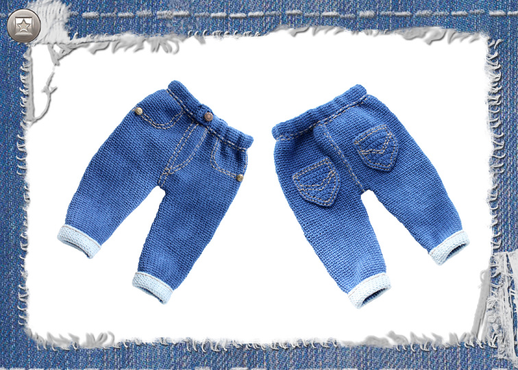 2 PDFs-set: children's jacket & trousers "Jeans" (0 m.-3 y.)