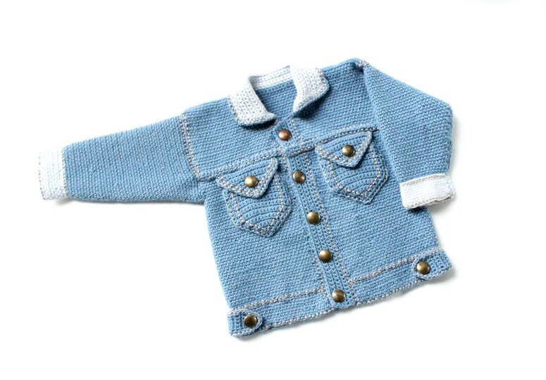 2 PDFs-set: children's jacket & trousers "Jeans" (0 m.-3 y.)