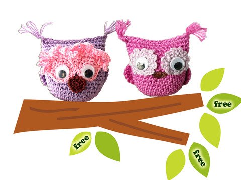 Häkelanleitung "Eule", ca. 8-10 cm lang
