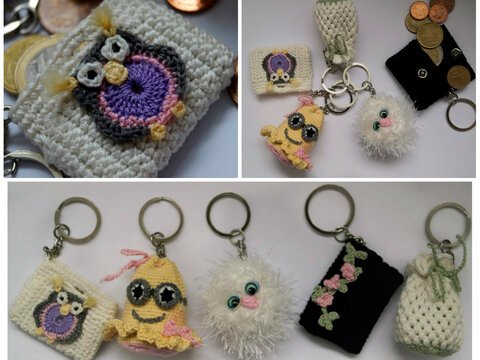 Schlüsselanhänger mit Münztasche