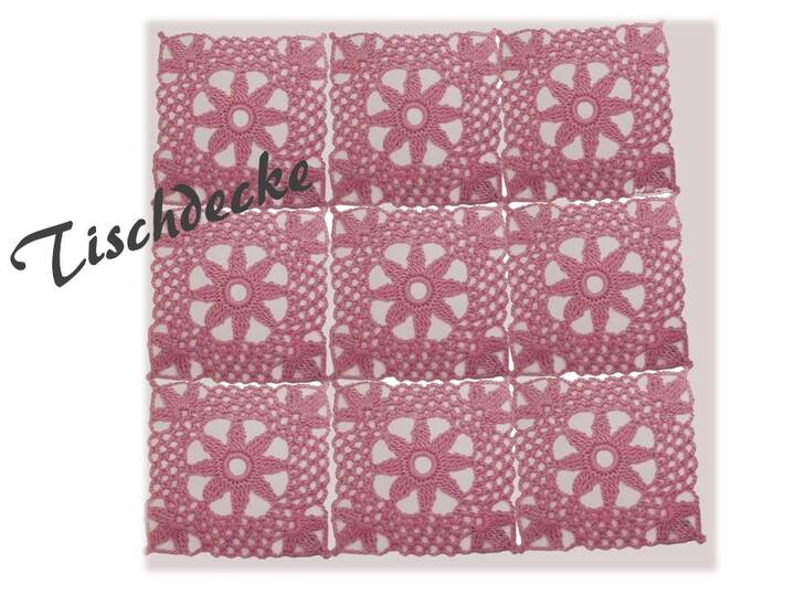 Tischdecke zum Häkeln